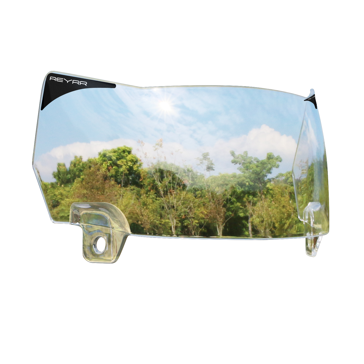 Reyrr VIZU Clear Photochromic football visor with ultra-wide technology and UV protection for Riddell Speedflex and Schutt F7 helmets