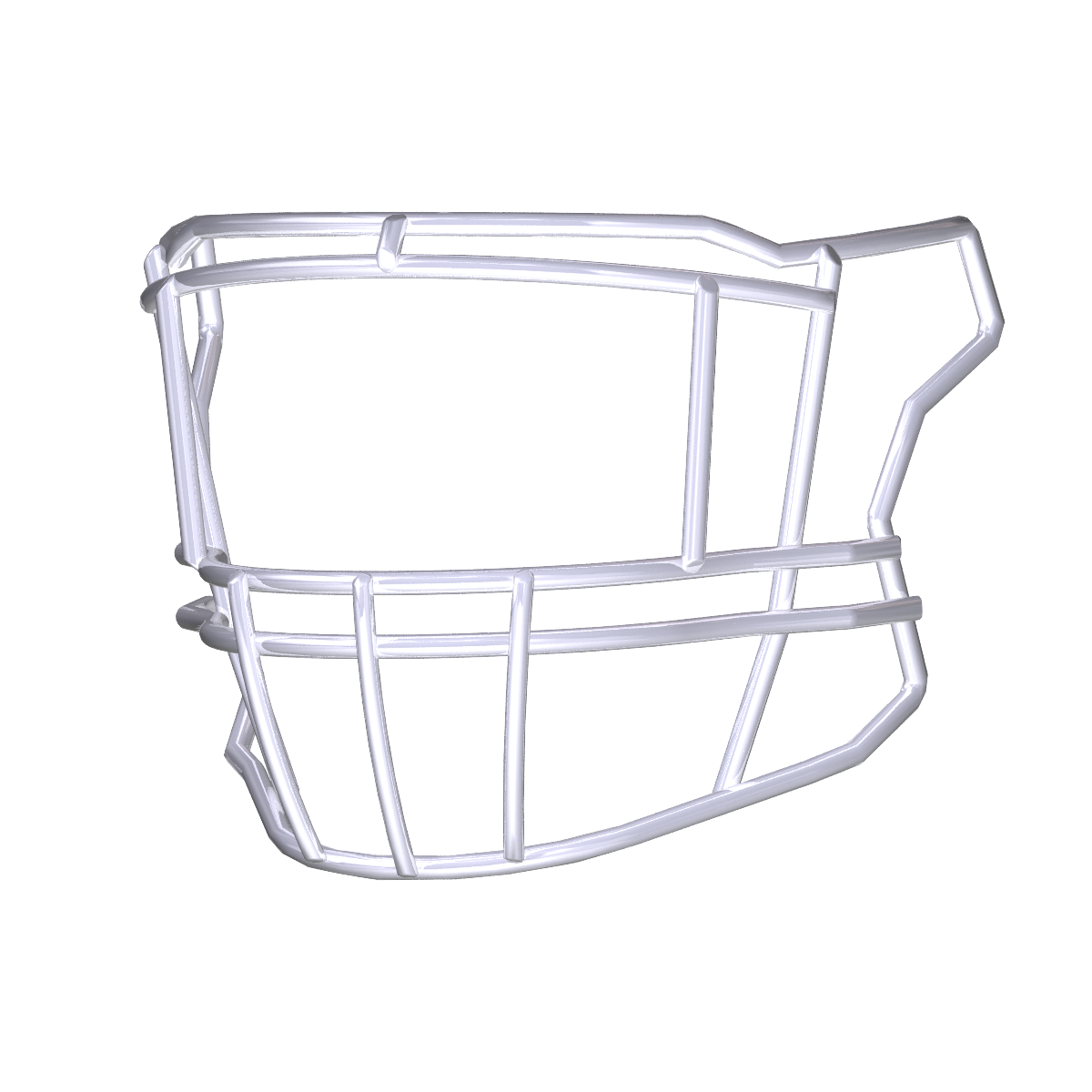 Riddell SF-2EG-II football helmet facemask compatible with SpeedFlex platform, designed for multiple positions, solid color finish.