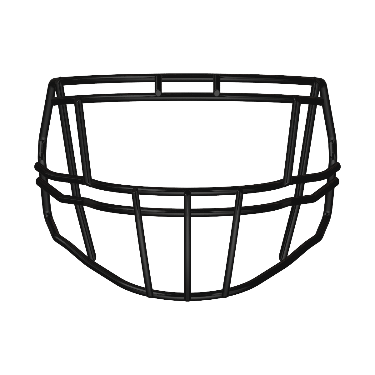 Riddell S2EG-II-HS4 black football helmet faceguard designed for multiple helmet models and player positions