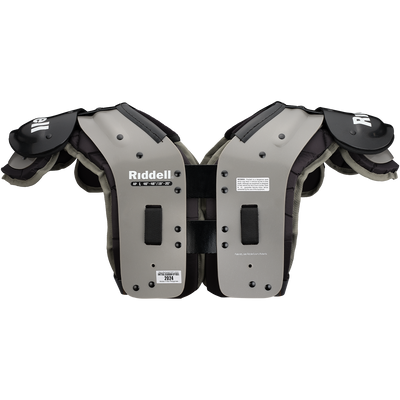 Riddell Smoke AP football shoulder pads with flat design, swivel front, and swim cut arches for all-purpose positions