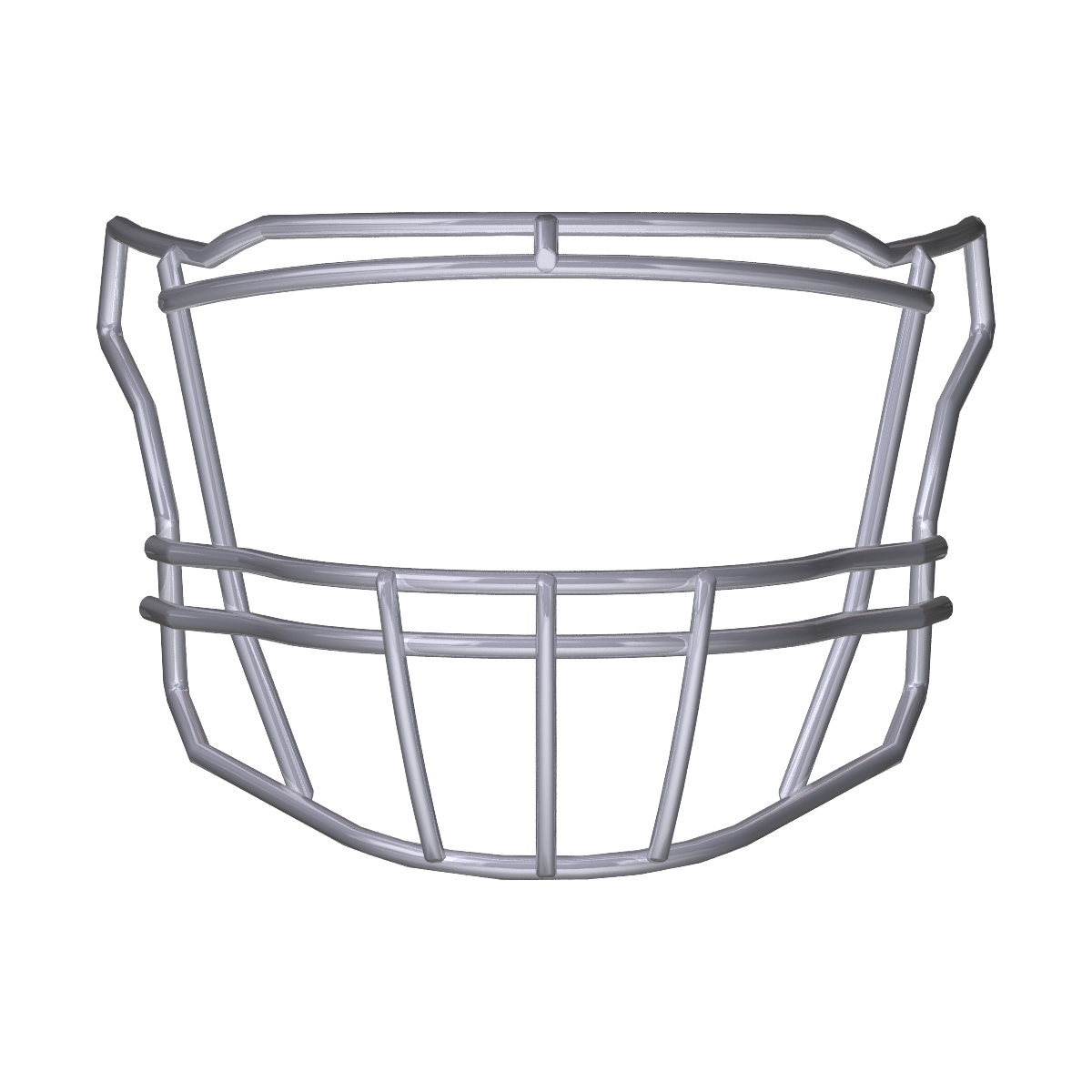 Riddell SF-2BD football helmet faceguard compatible with SpeedFlex platform for multiple positions, solid color design without hardware.
