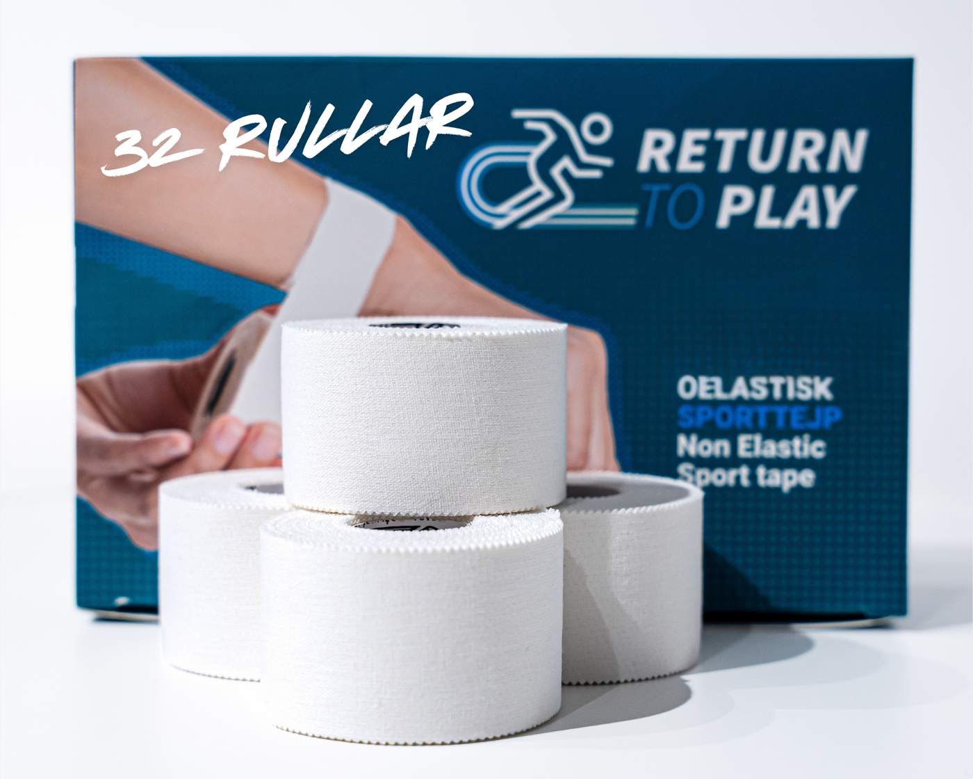 Return to Play Sports Tape White 32-Pack 3.8 cm x 10 m