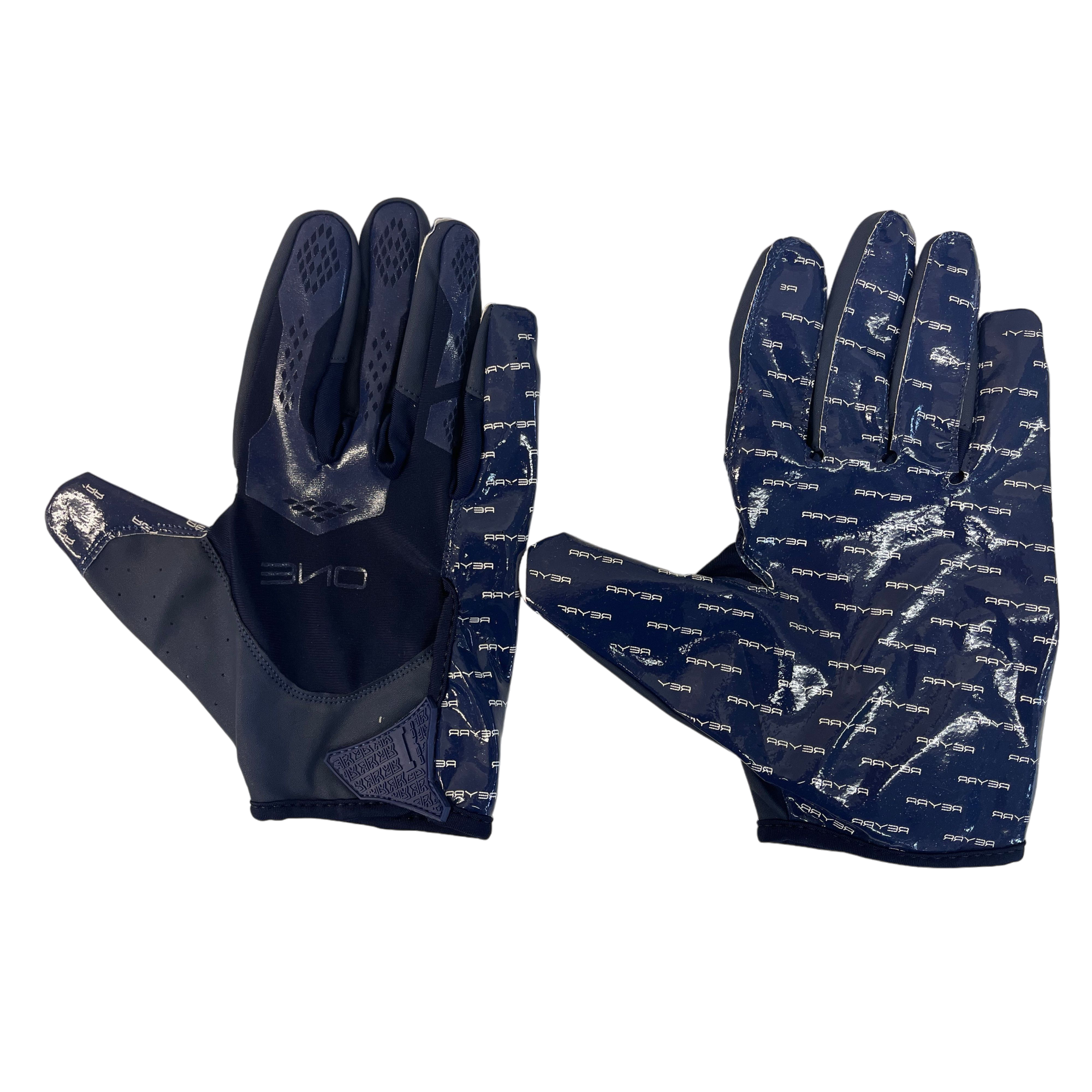 Reyrr ONE gloves with enhanced silicone grip, breathable nylon back, and GripTack Pro technology for superior athletic performance.