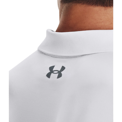 UA Matchplay Mens Polo — collar and button detail