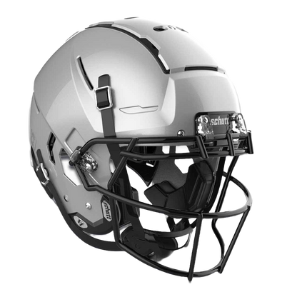 Schutt F7 VTD collegiate football helmet with advanced 3DM Tektonic Plates and TPU cushioning for superior impact protection.
