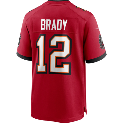 Brady Buccaneers red jersey front view