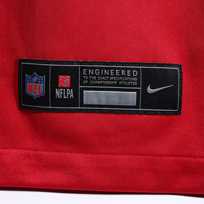 Tom Brady Tampa Bay Buccaneers jersey close-up