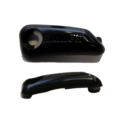SpeedFlex Strap-Loc Black — single chinstrap buckle front view
