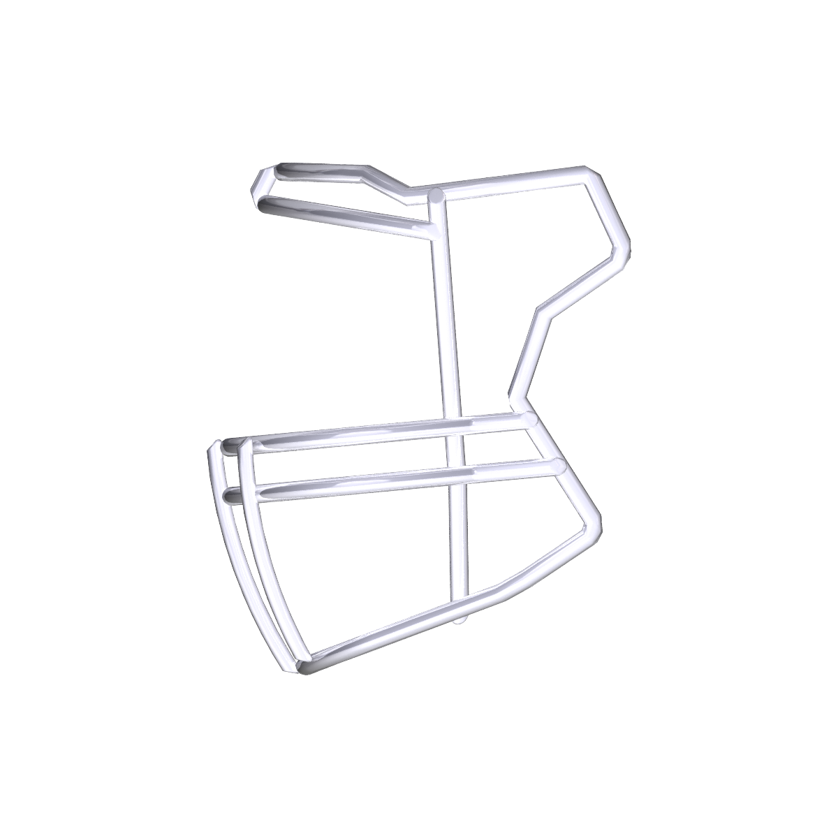 Riddell SF-2BD football helmet faceguard compatible with SpeedFlex platform for quarterback, wide receiver, defensive back, and linebacker positions.