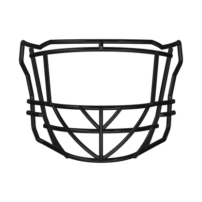 Riddell SF-2EG-TX football facemask made of lightweight tubular steel designed for linemen, linebackers, and fullbacks with Quick Release compatibility and NOCSAE certification