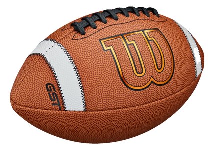 Wilson GST TDS Composite football with composite leather cover and double white grip stripes for better control and grip